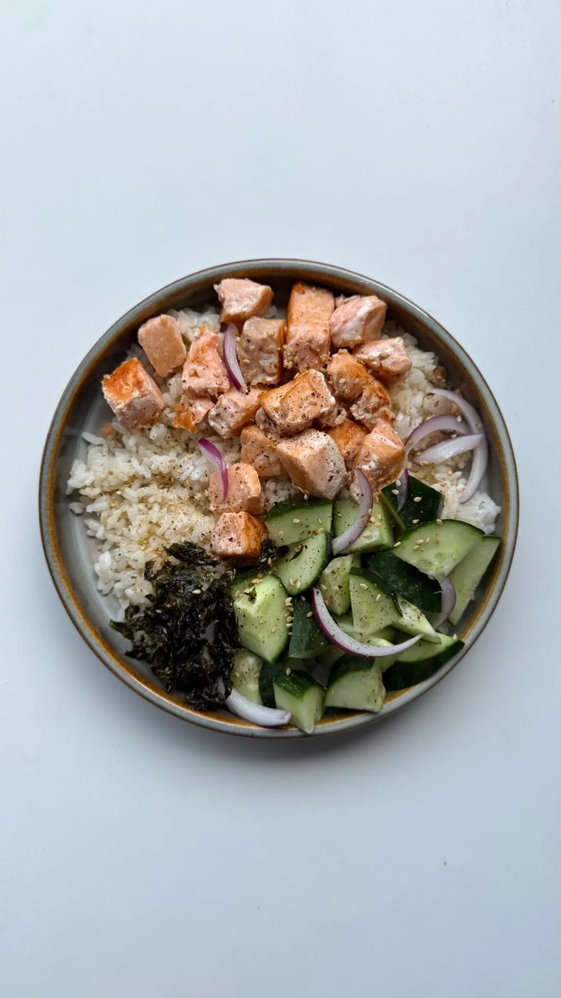 Foto de Asian bowl de salmón crujiente