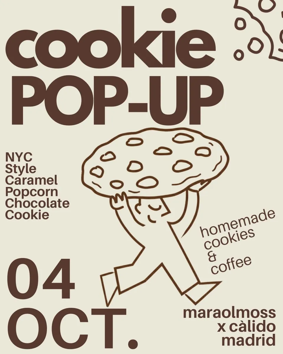 Cartel de Cookies Pop Up